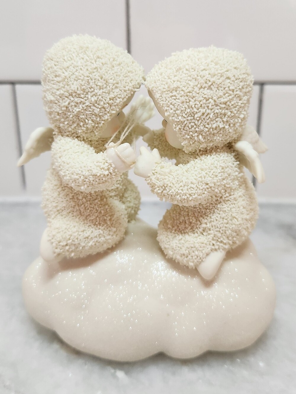 Snowbabies "CAT'S CRADLE ON A CLOUD" Department 56